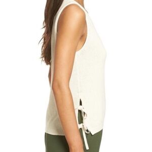 Madewell Side-Tie Sweater Tank in Cream Sz S